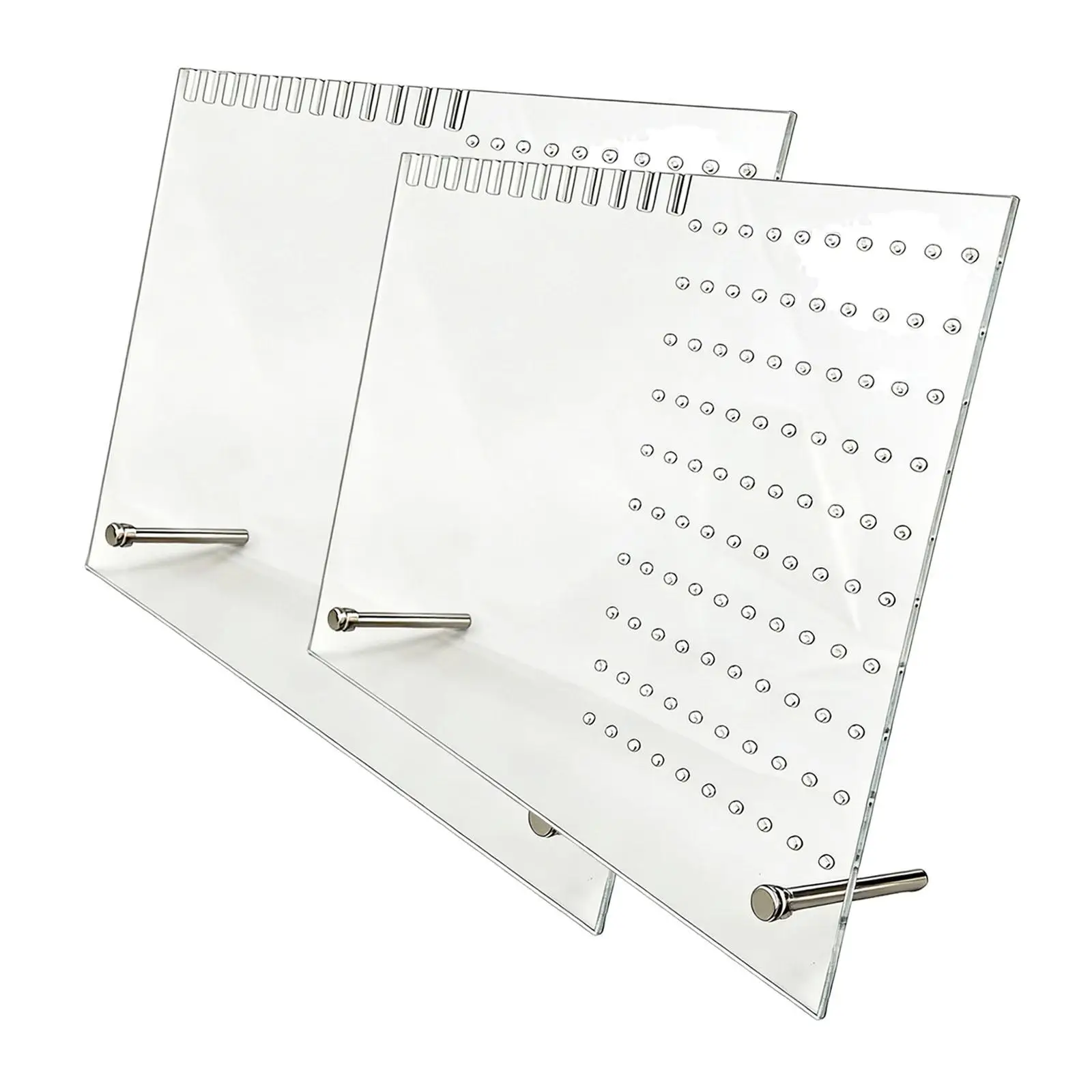 

2 Pieces Acrylic Jewelry Display Stand Jewelry Rack for Stores Home Showcase