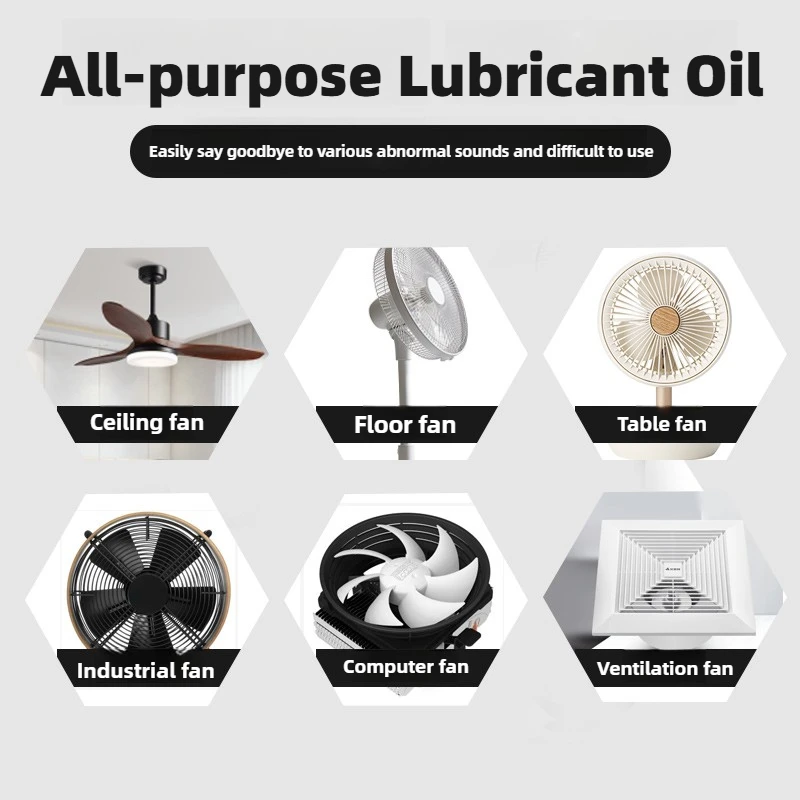 Special Lubricating Oil for Cooling Fan High Speed Fan Lubricant Suitable  of Fan Shaft Bearings Quiet Operation 60/180ml - AliExpress 6