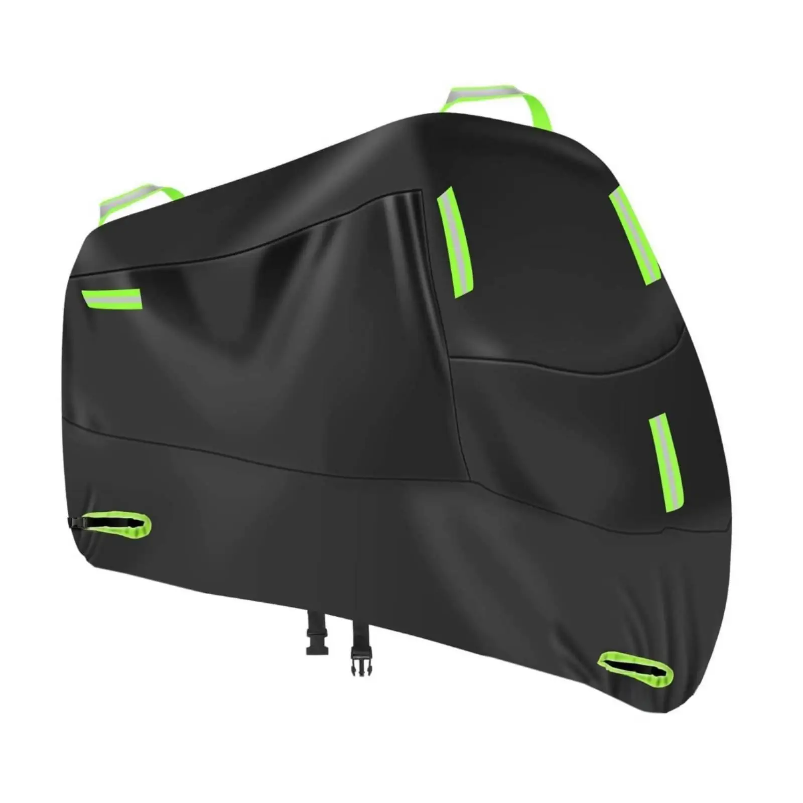 Motorcycle Weather Cover 210D Oxford Material Ray Protection Rainproof Dustproof for Standard Motorcycles with High Visibility