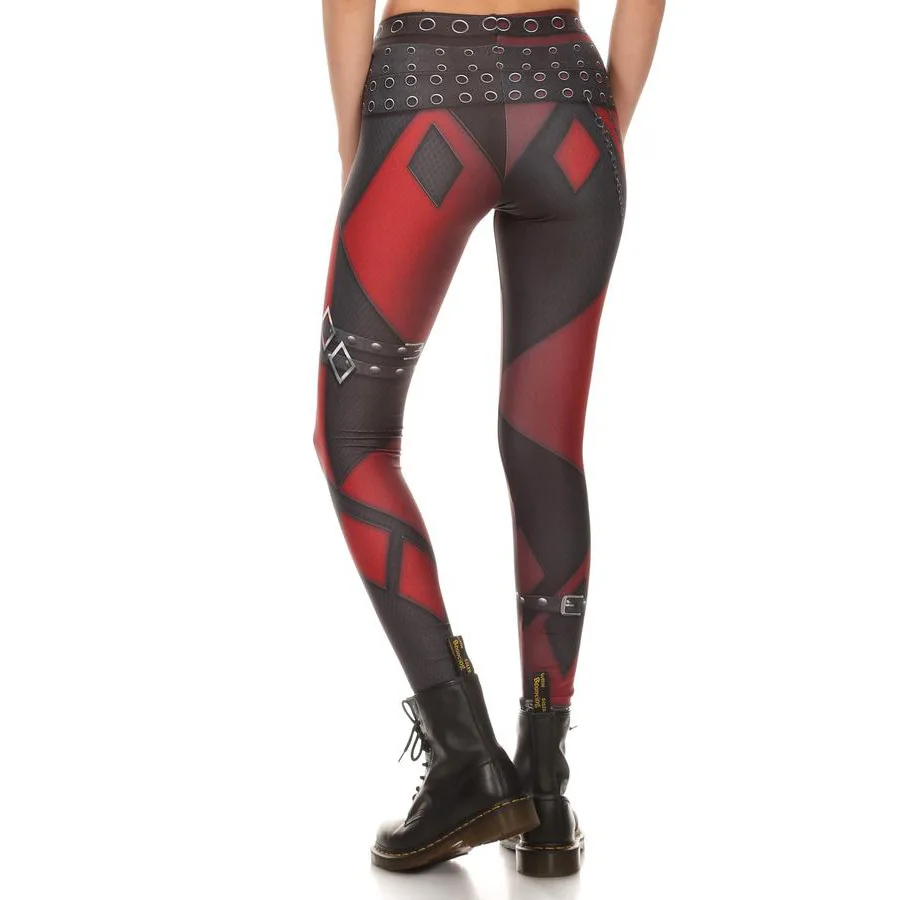 Mallas deportivas elásticas para mujer, leggings con estampado bonito, 3XL, 3785