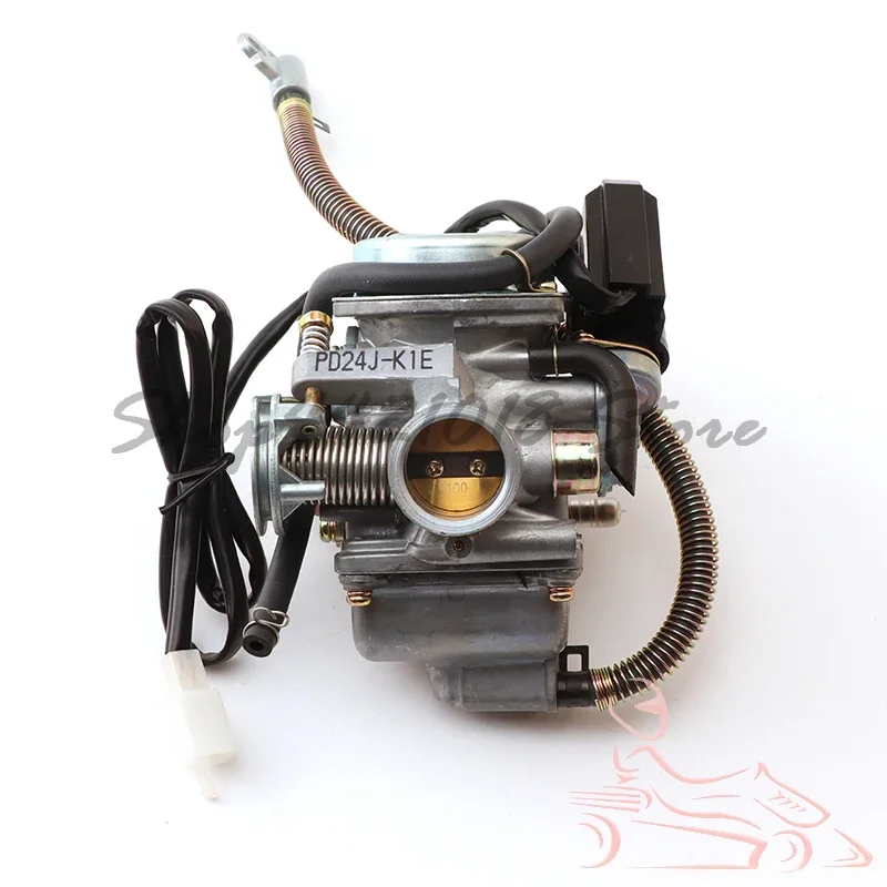 For PD24J Scooter PD24J Haomag GY6 125CC 150 24mm ATV Carburetor Accessories with Oil Drain