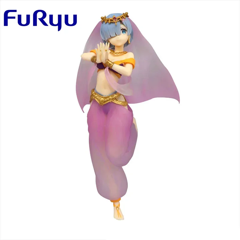 FURYU Original Arabian Night Anime Figure Rem Ram Dancing Girls Action Figures Toys For Boys Girls Kids Xmas Gift Model