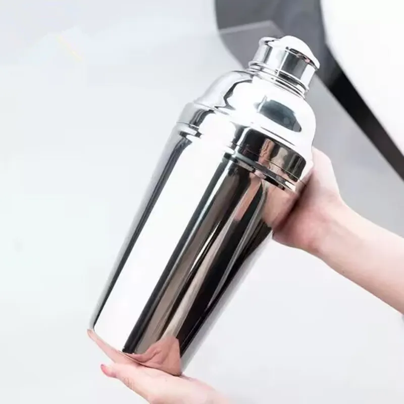 

1.8L Big Stainless Steel Cocktail Boston Bar Shaker: 3-piece Set Barware
