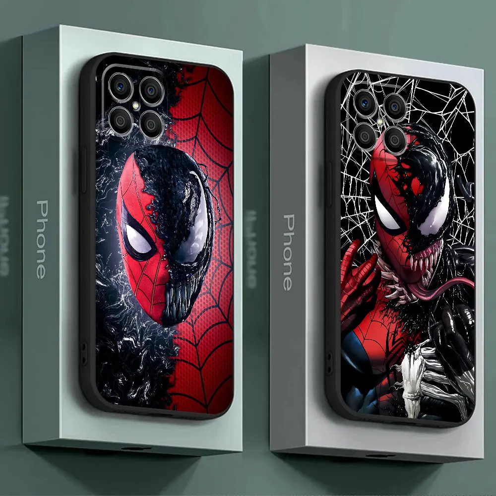 TPU Soft Bumper Shockproof Case for Honor X7 X8a X9a X6 X8 90 Pro X6a 8X 70 Magic5 Lite Magic5 Marvel Spider Man Venom Cover