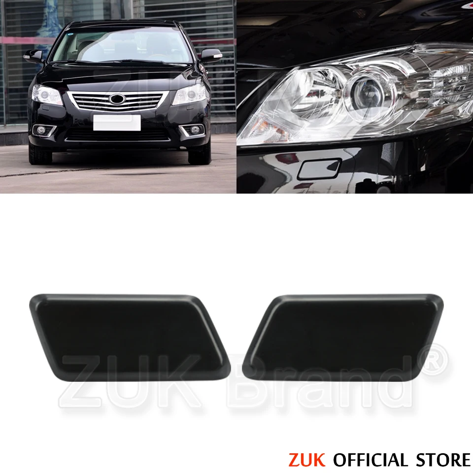 ZUK Unpainted Car Front Headlight Washer Cover Headlamp Nozzle Cap Lid For Toyota Camry Aurion 2009 2010 2011 Asian Verison