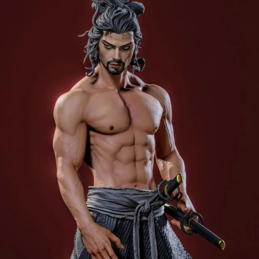 Miyamoto Musashi Samurai Blade Master 3d Printed Figurines Self-assembly DIY Coloring Models Figurines Miniatures 6cm/8cm