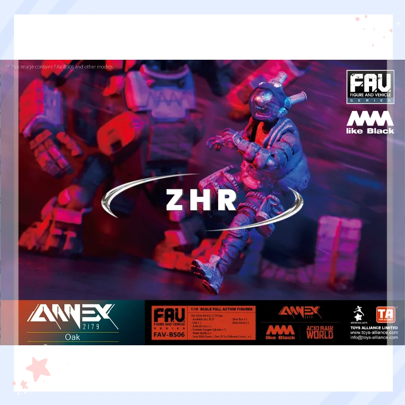 متوفر في المخزون حرب المطر الحمضية x AAAA مثل الأسود x ANNEX 2179 FAV-BS06 البلوط المنقولة الجندي نموذج عمل الشكل لعبة جمع هدية