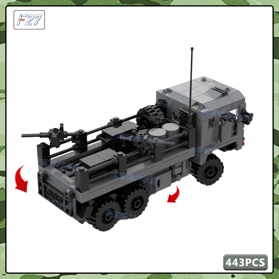 MOC Military Series Build Block US Army WARRIOR  Infantry Fighting Vehicle Building Block Model Bricks Toy Kit Children Toy Gift