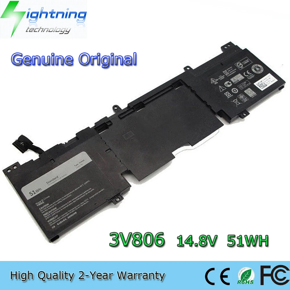 Brand New Genuine Original 3V806 14.8V 51Wh Laptop Battery for Dell Alienware 13 R2 13.3