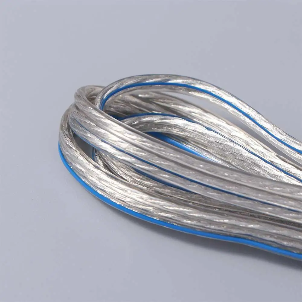 Cables transparentes para el cuerpo de esgrima, conector de máscara de acero inoxidable, Cable corporal Epee, línea manual, cables de lámina de esgrima flexibles