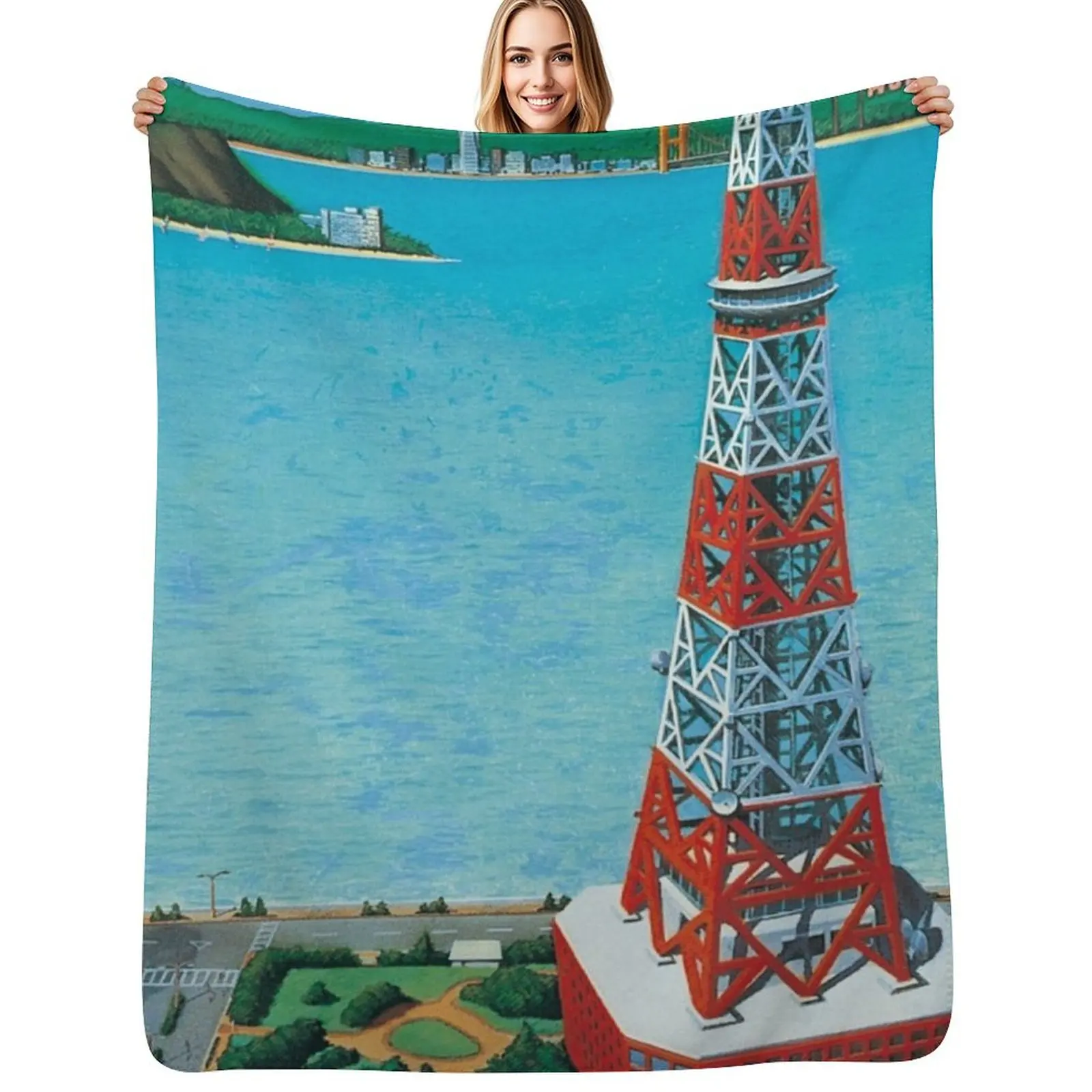 

MASAYOSHI TAKANAKA - CAN I SING Throw Blanket Spring Fall Cozy Throw Blanket for Couch
