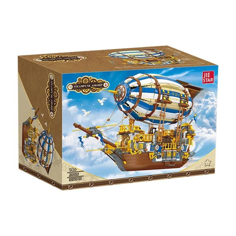 

MOC Creative Airship Model Building Blocks DIY 3D Knights Airboat Bricks Toys Desktop Decoration Toys For Kids Holiday Gifts