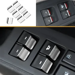 7Pcs/Set for Hyundai Tucson Elantra 2016 - 2020 ABS Chrome Car Door Window Switch Lift Button Sequins Cover Trim Accessories