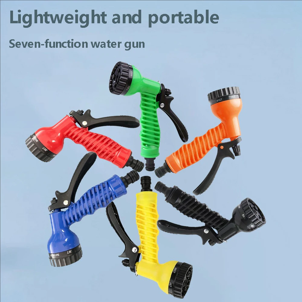 1pc Function Flower Watering Gun Made Of Sturdy Plastic, Suitable For Watering Flowers And Washing Cars As A Garden Water Gun.
