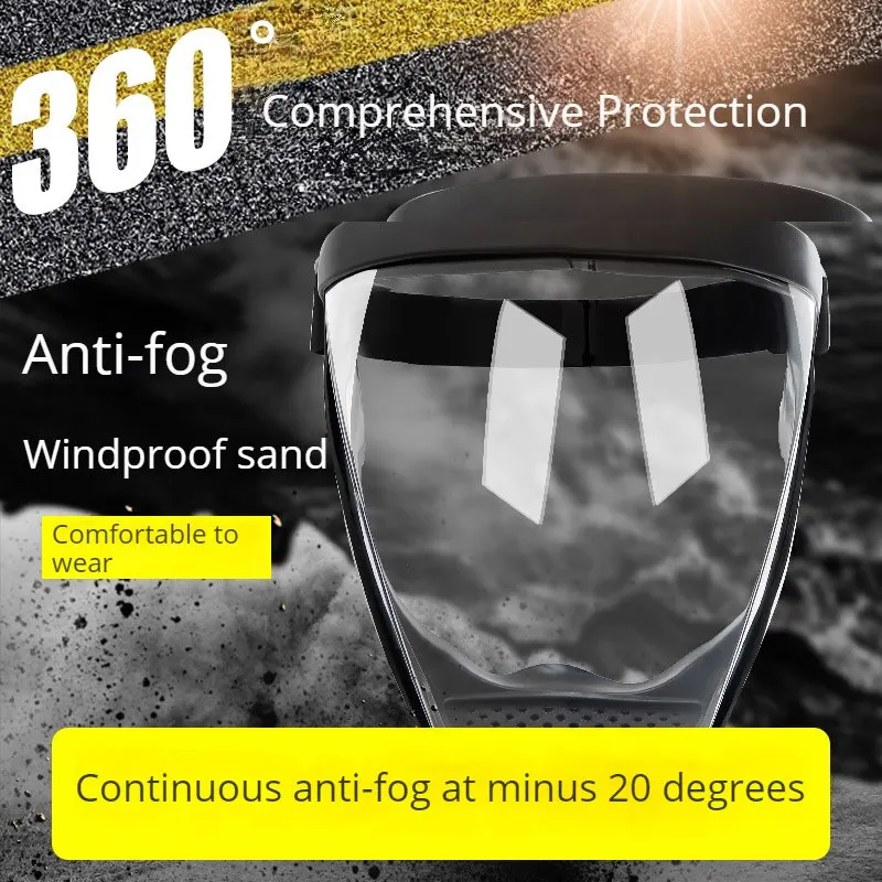 Anti-fog Protection Dust And Splash Mask, Sports Riding Face Mask For Work, Grinding, Weeding, Mowing Protection