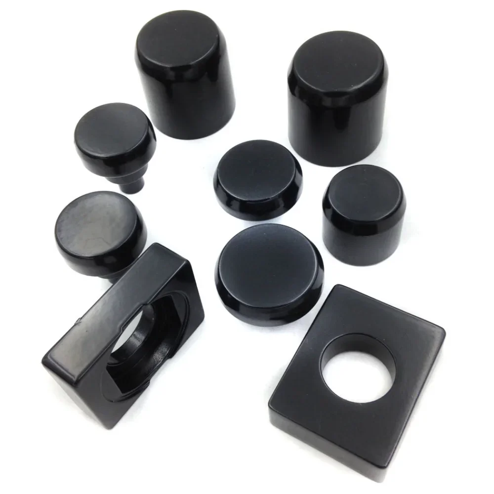 Motorcycle Black Fork Axle Caps Covers For 2006-2009 Kawasaki Zx14 Zx14R Zx-14R Aftermarket Motor Parts