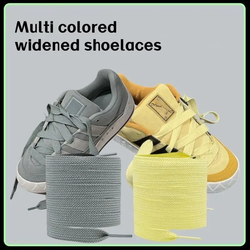 

2CM Width Classic Shoelace Casual Shoe Laces Flat Shoelaces For Sneakers Black White Shoe Laces Canvas Shoe Accessories