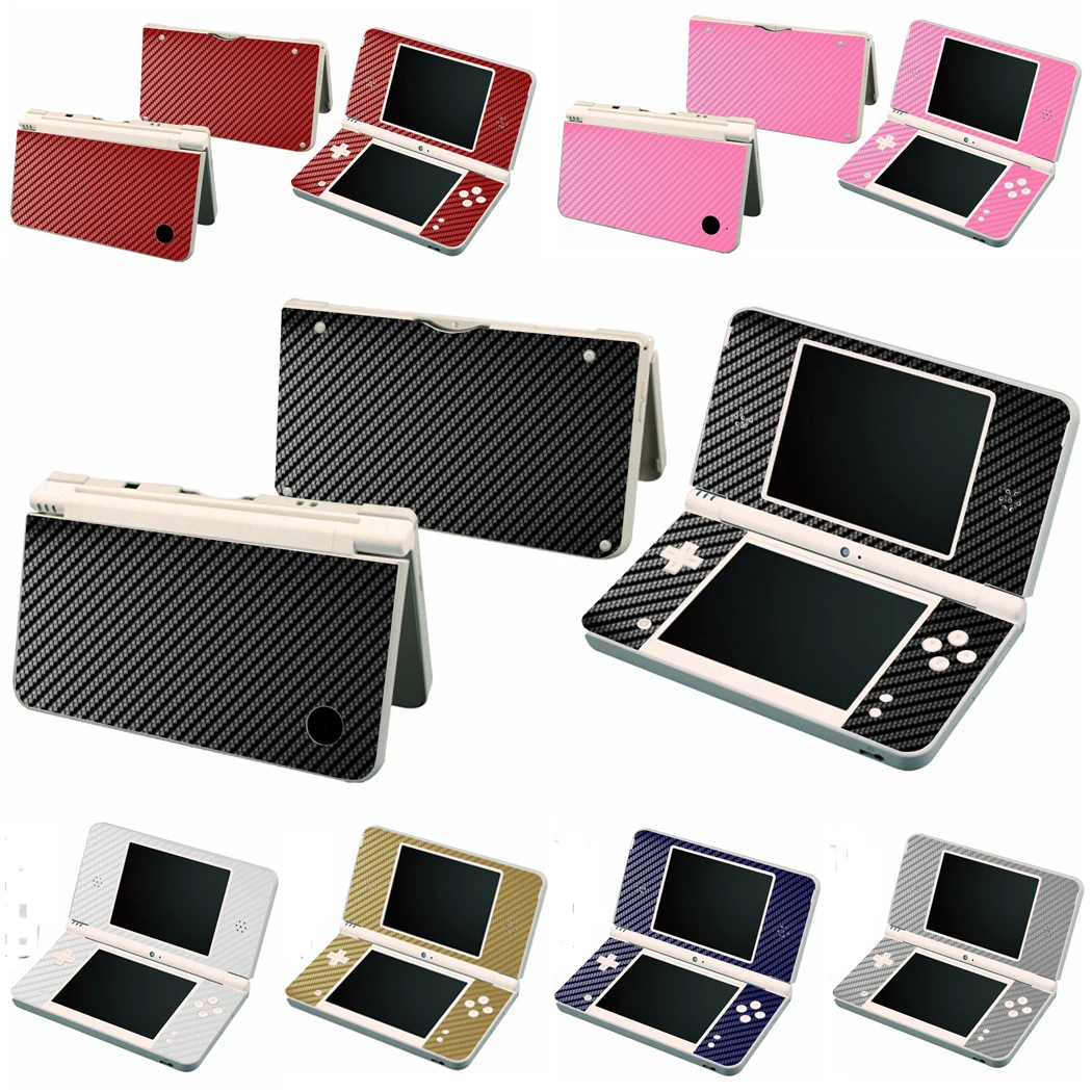 7 Colours Available Carbon Fiber Vinyl Skin Sticker Protector for NDSi XL LL Skins Stickers