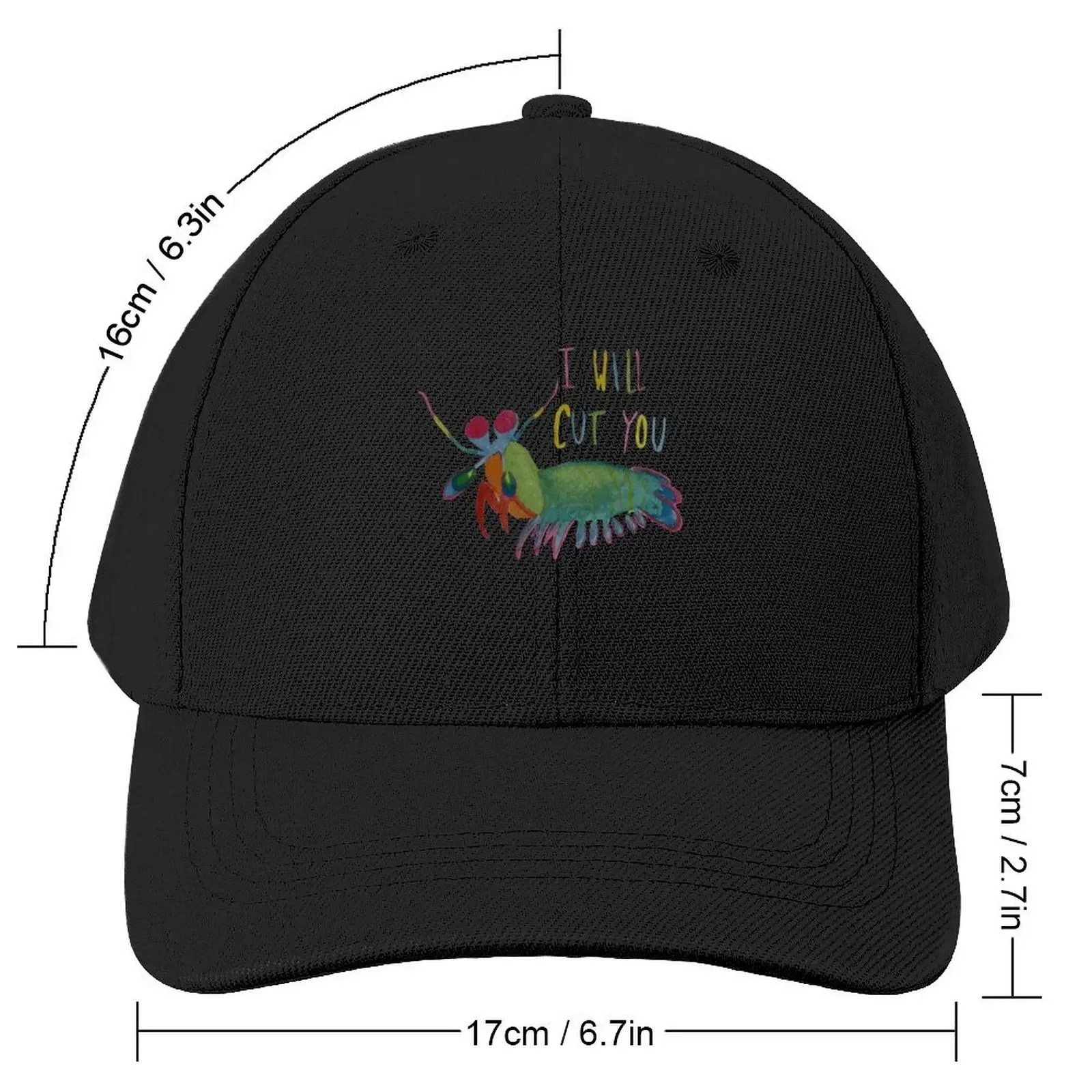 Mantis Shrimp Threat Baseball Cap Vintage Custom Cap Snapback Cap Male Women's