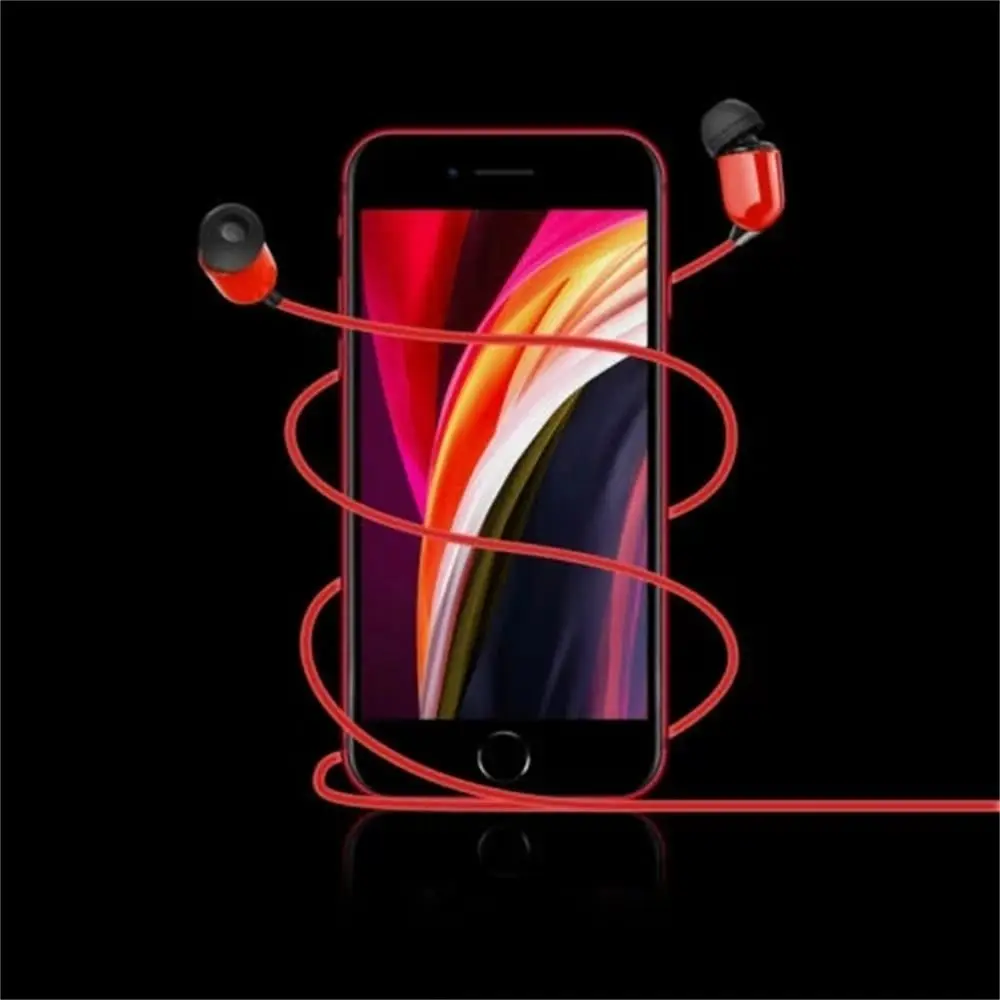 Computer 3 Meters White Black Red Super Bass Monitor Headphone Wires Headphone Stereo Earbuds In-Ear Earphone Wired Earphone