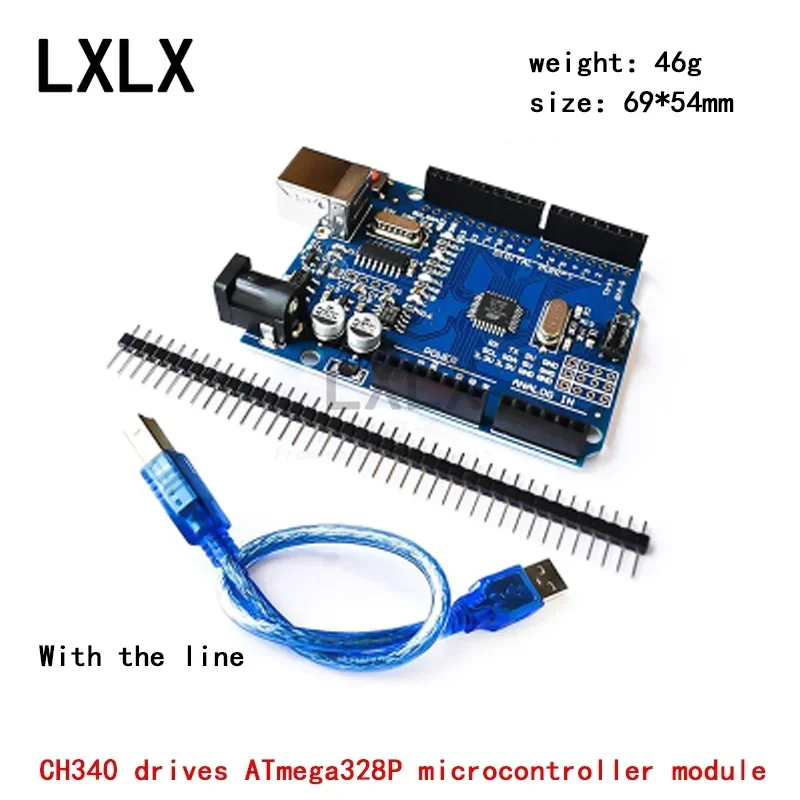 

2PCS CH340 Drive ATmega328 MCU Module UNO R3 Improved Version Development Board