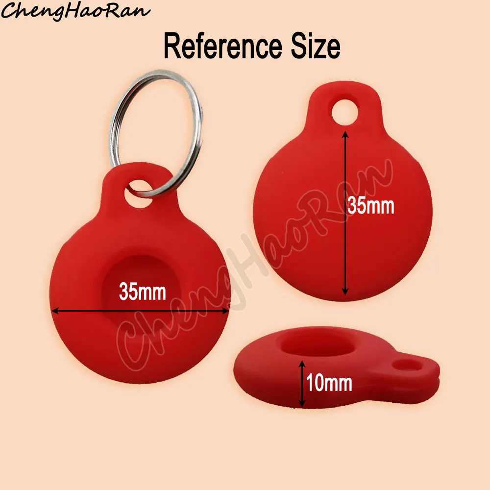 1 шт. для AirTags, чехол-локатор для метки, Bluetooth-отслеживание, силиконовый защитный чехол, адаптивный брелок для предотвращения потерь, аксессуар для чехла