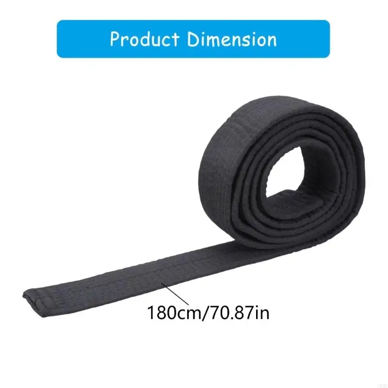 Cintura d'arte marziale per bambini lunghezza 180 Cintura judo cinghia bianca morbida lunghe cintura taekwondo cintura