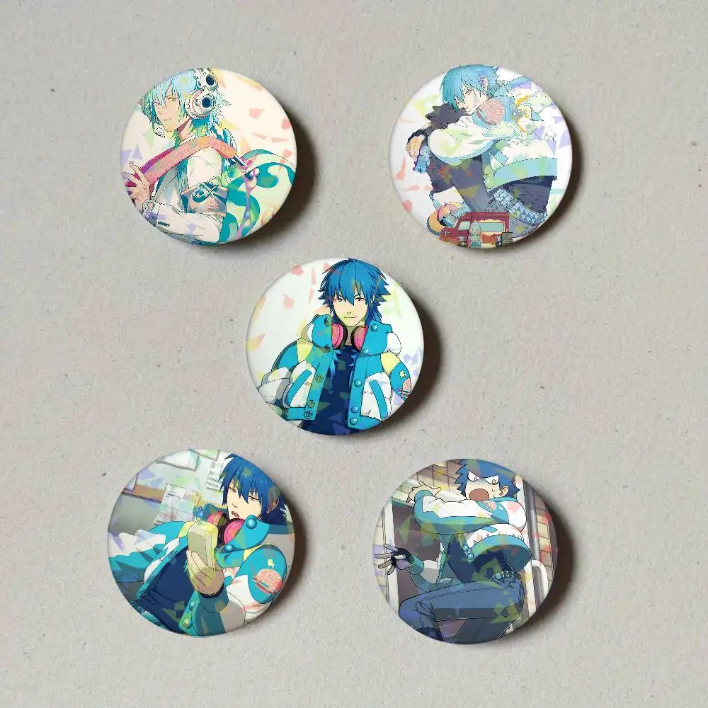 Game D-DRAMAtical Murder Aoba Seragaki Round Laser Badge Brooch Clothes Backpack Accessories Lapel Decoration Gift