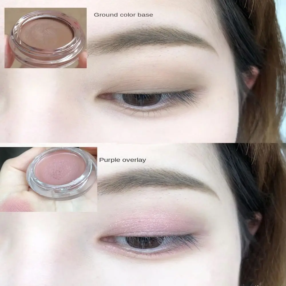 Crème de maquillage de base pour les yeux, fard à barrage, hydratant, violet fumé, purée de pommes de terre, lisse, non grasse, monochrome, correcteur