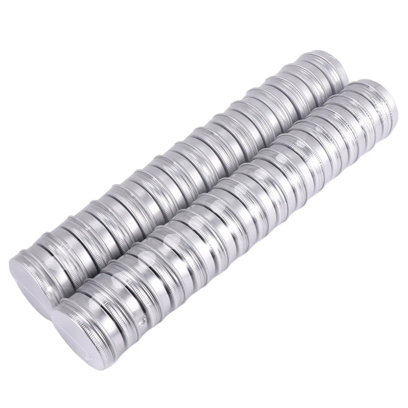 

30 Pack Screw Top Round Metal Lip Balm Tins Containers Lids (1Oz)