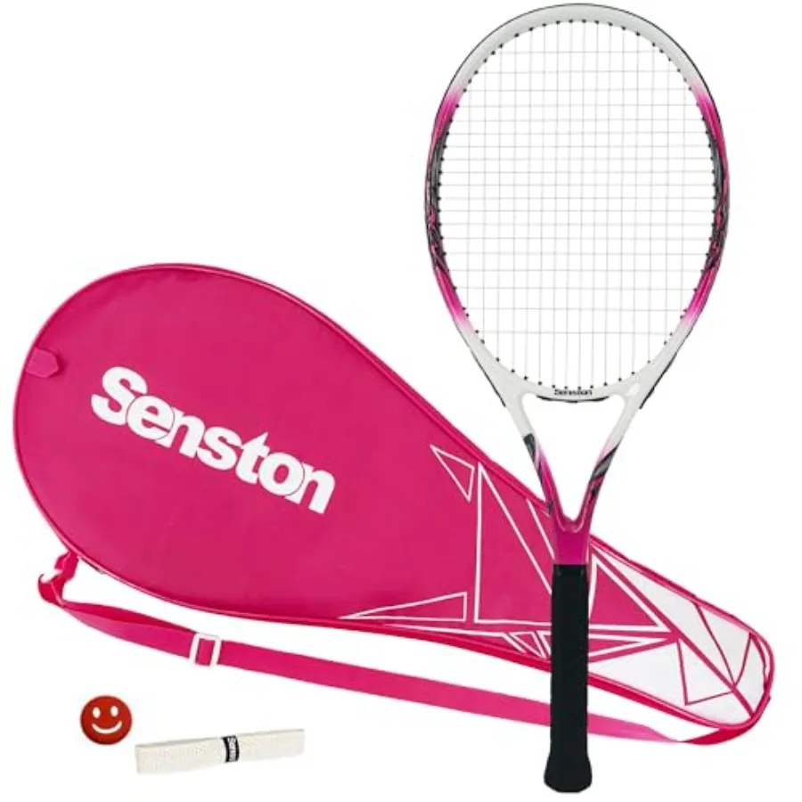 

27 inch Tennis Racket for Adults 1 Pack Tennis Racket Set Tennis Overgrip Vibration Damper