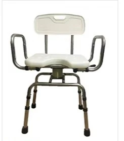 Steel hospital elderly toilet chair hitchhiker with wheels