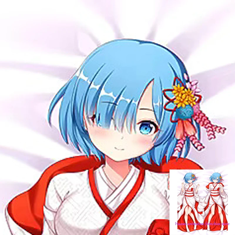 

Dakimakura Anime Pillow Case Re:Zero Pillow Cover Halloween Christmas Decoration 2023
