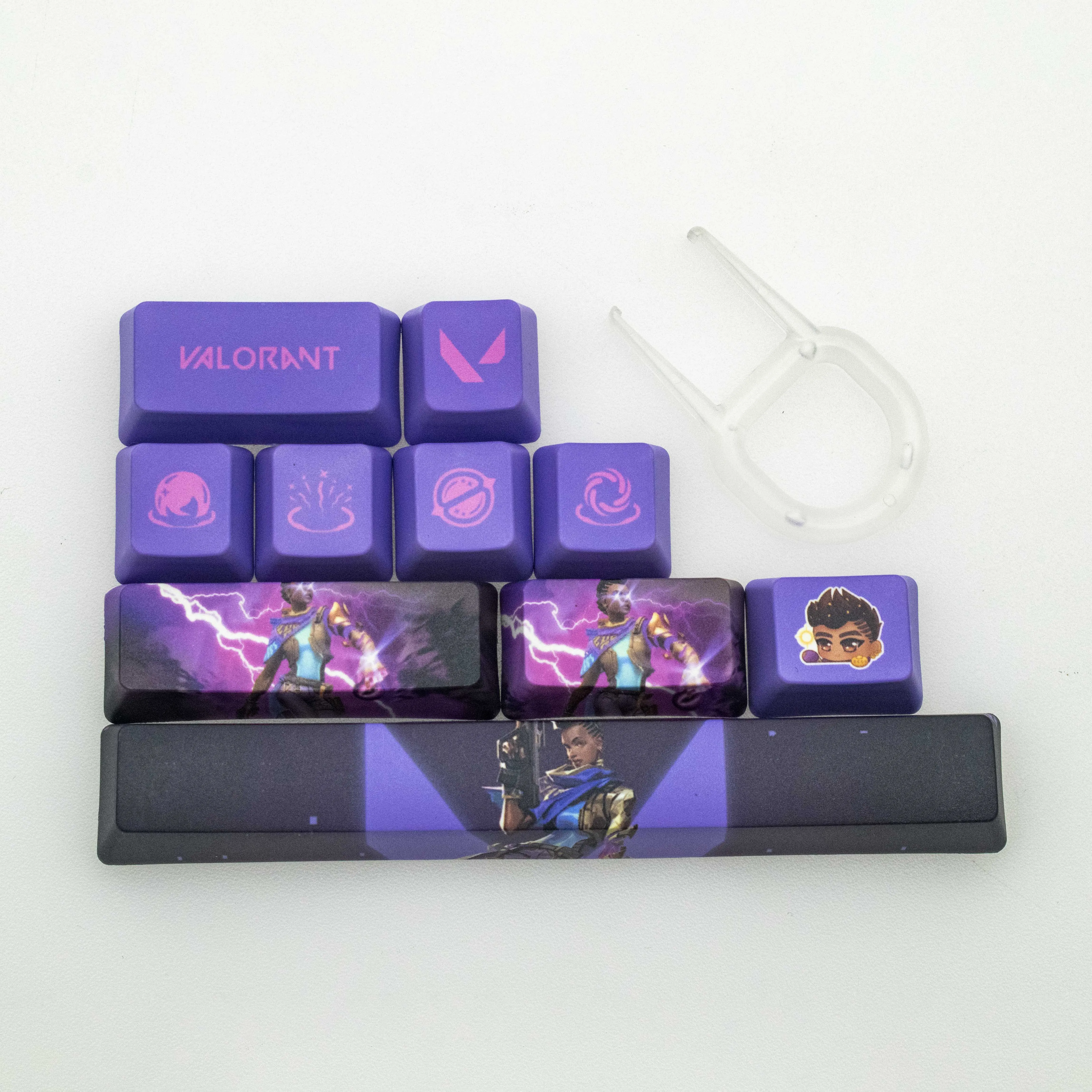 Valorant keycaps Astra keycaps OEM Profile 10keys PBT dye sub keycaps