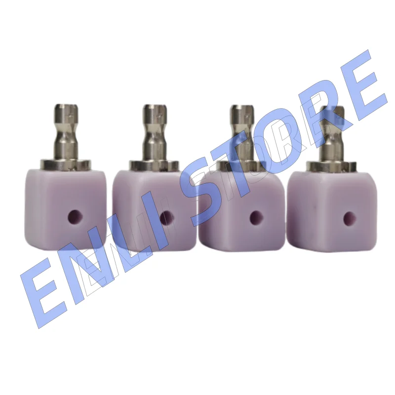

A16 4Pcs/Box Dental Implant Glass Ceramic Blocks Lithium Disilicate Blocks With Hole HT/LT for CAD CAM Porcelain Veneers