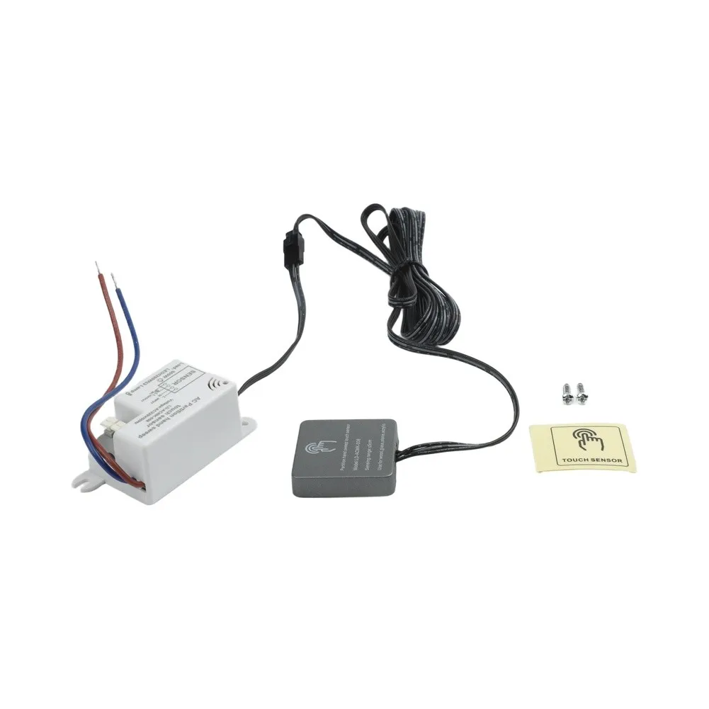 220V Partition Sensor Switch for Wardrobe and Cabinet Installations with Touch Sensing Dimming and 100W Load Capacity