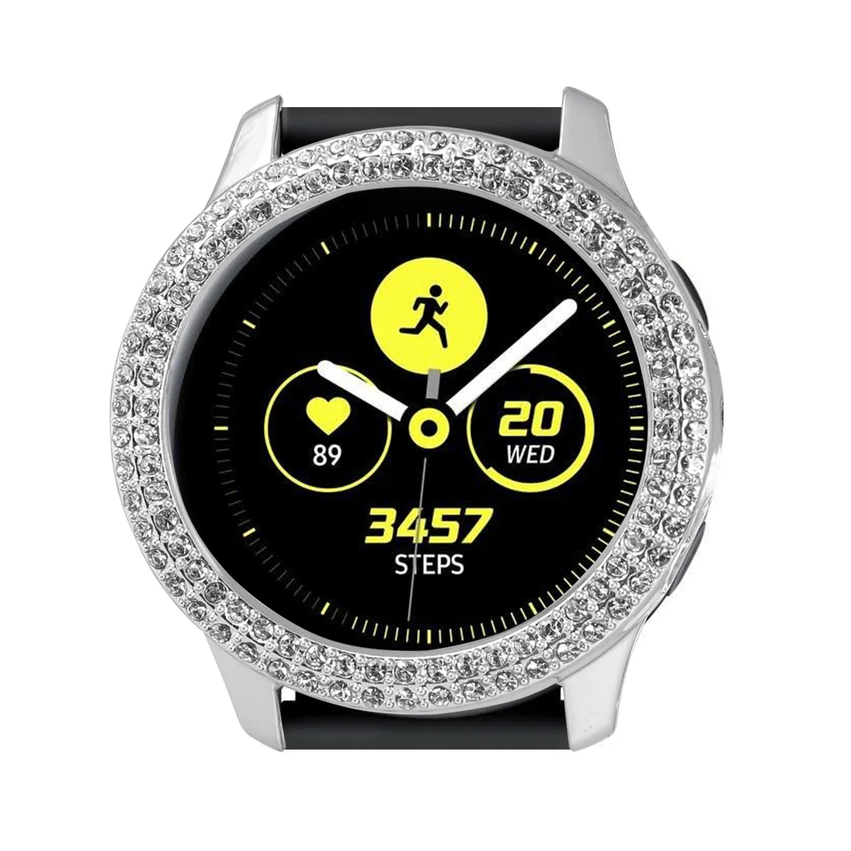 Stylish Watch Shell Protective Case Creative Watch Frame Compatible for Active 2 40mm Silver Long Lasting Accessories