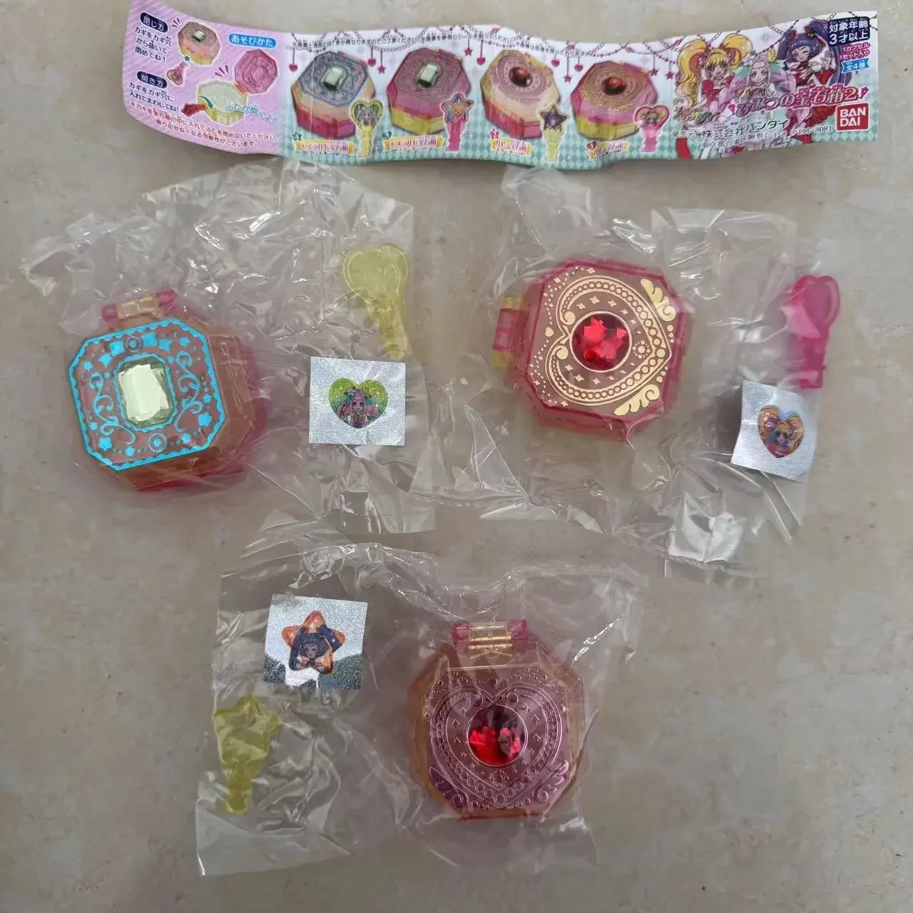 Genuine Gacha Magic Transforms Pretty Cure Precure Transformer Gemstone Storage Box Gacha Figure Model Toys