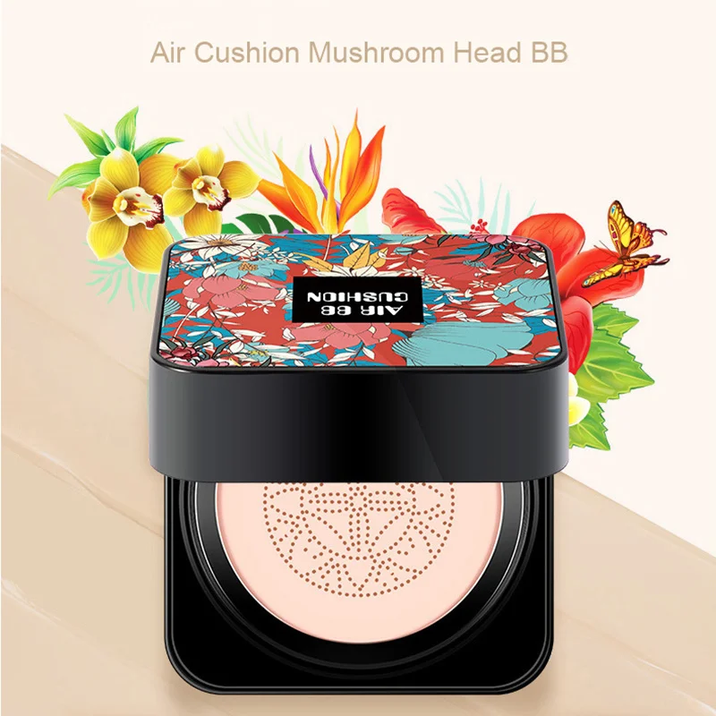 BB Air Cushion Foundation Mushroom Head CC Cream Concealer Whitening Makeup Cosmetic Waterproof Erhellen Sie den Grundton des Gesichts