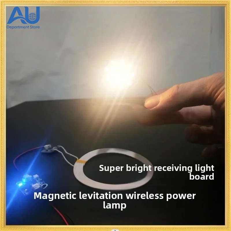 Magnetic levitation wireless power supply: Magnetic levitation touch module ultra bright low-power wireless light