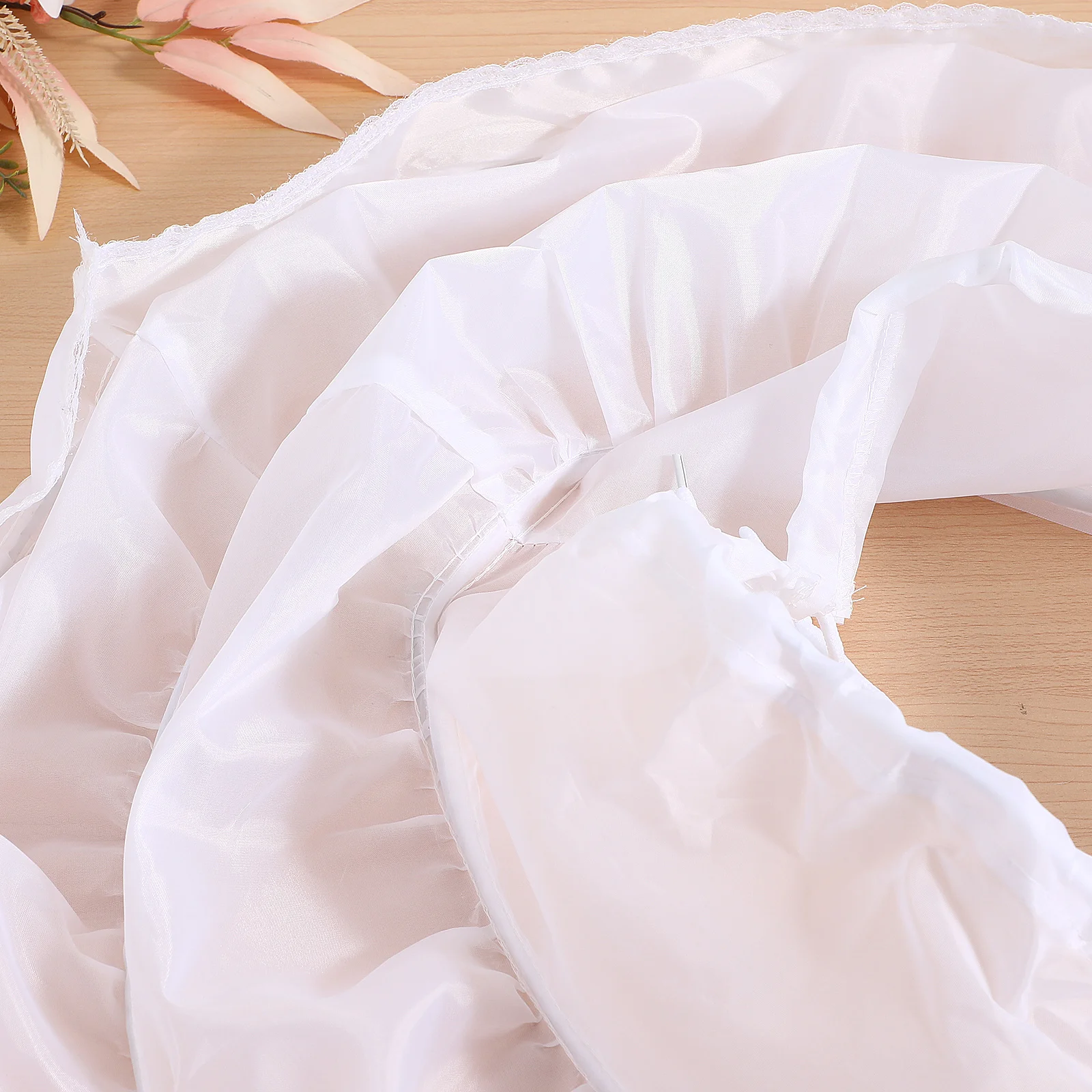 

Girl Skirt with Elastic Hook Loop Strap Portable Half Petticoat for Childrens Formal Wear Girls' Petticoat