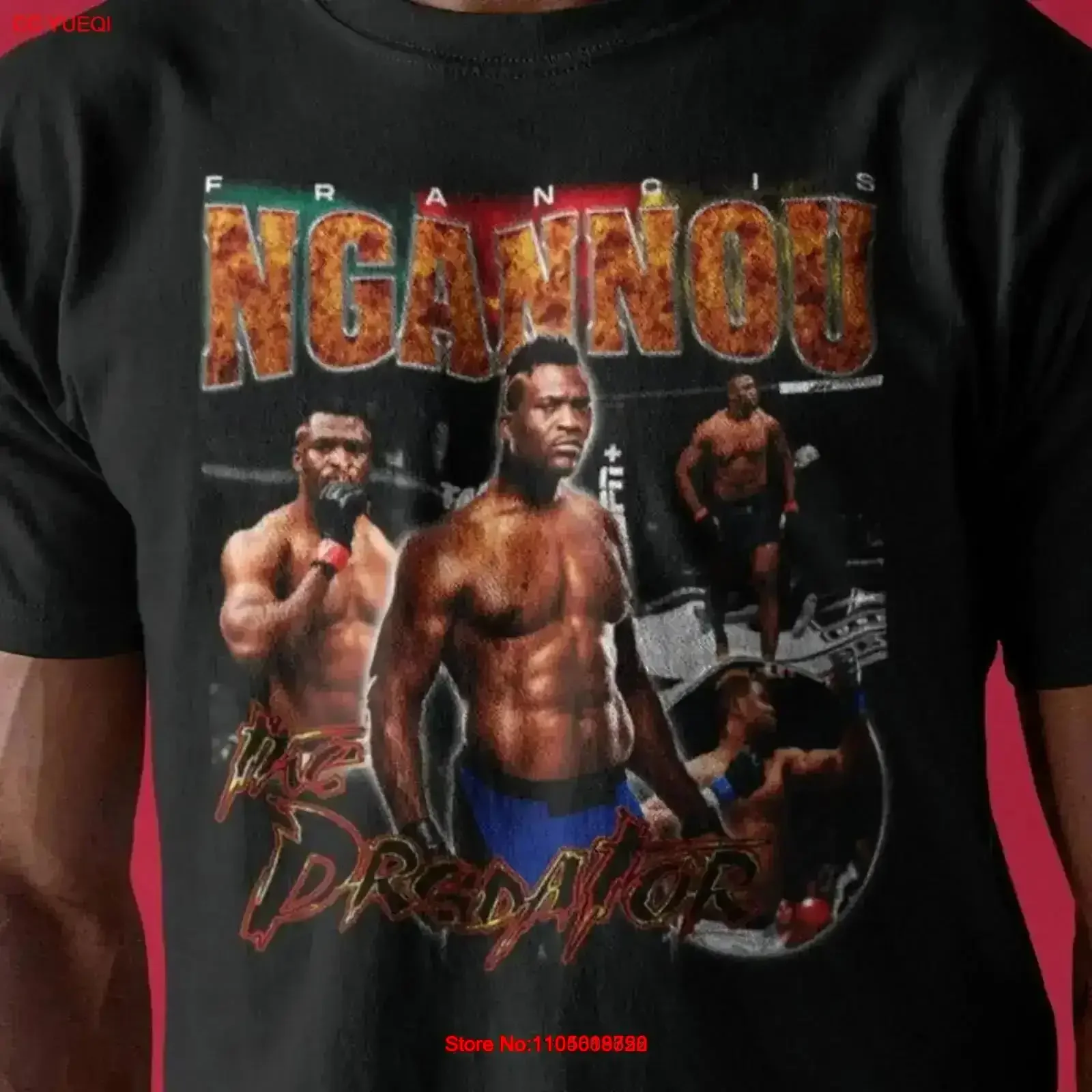 Francis Ngannou Vintage 90's Bootleg Style T Shirt Washed Comfortable Casual Stylish designer clothes vintage Washed