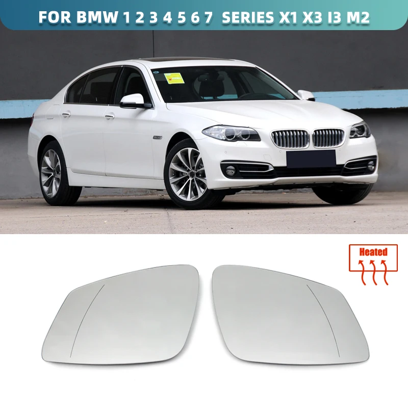 

Left Right Side Wing Mirror Glass Heated Rear View Fit For BMW F01 F02 F04 F07 F10 F11 F13 I3 F20 F30 F46 2007- 2015