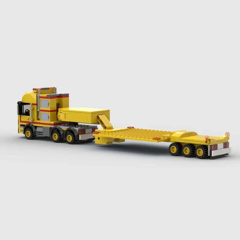 MOC-118217 10x4 Truck City Car Components Building Blocks Model Engineering Transporter 313 Parts Building Blocks Kids Toys