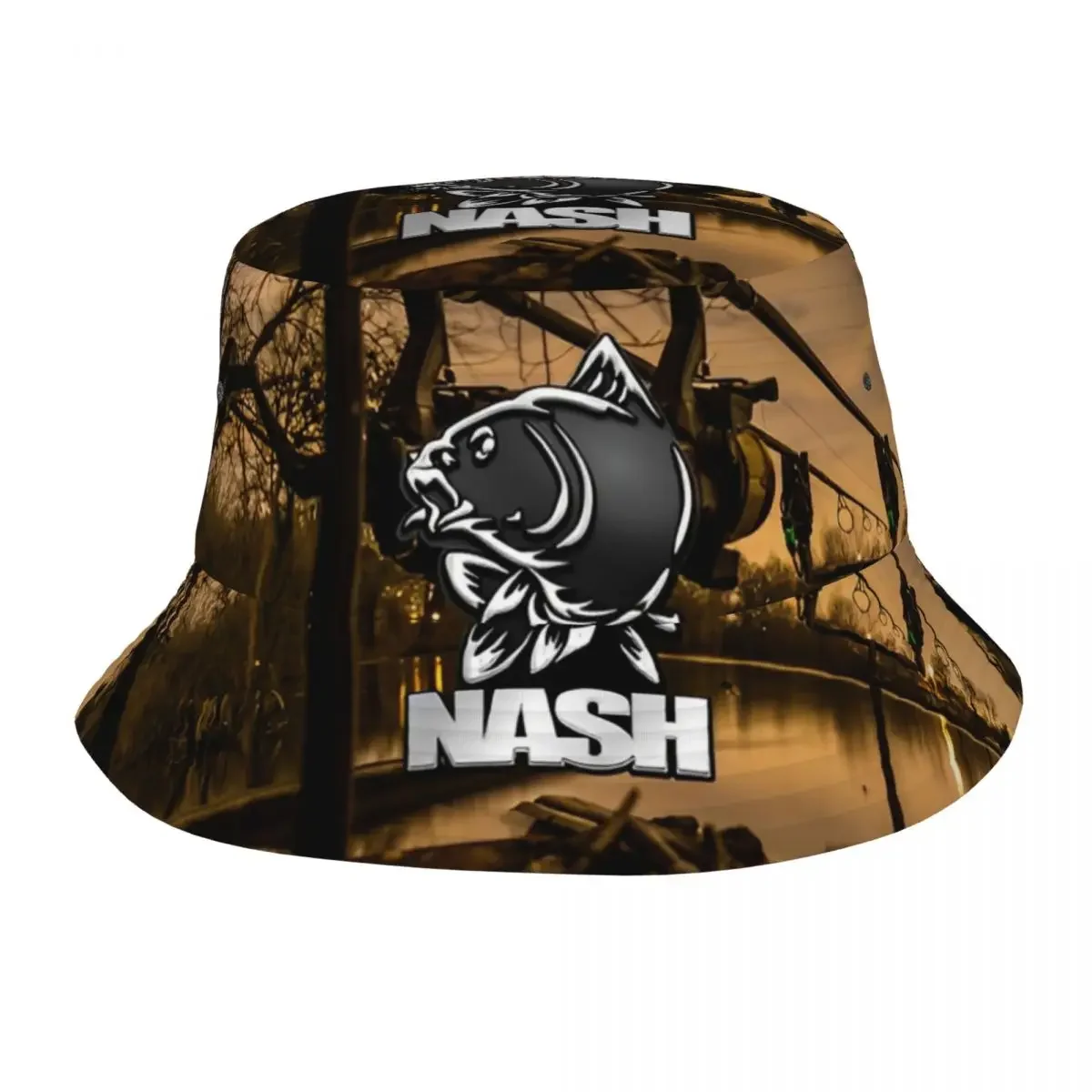 nash-logotipo-de-pesca-balde-chapeus-fuga-headwear-merch-carpa-peixe-enfrentar-pesca-pescador-chapeus-para-ispoti-bone-leve