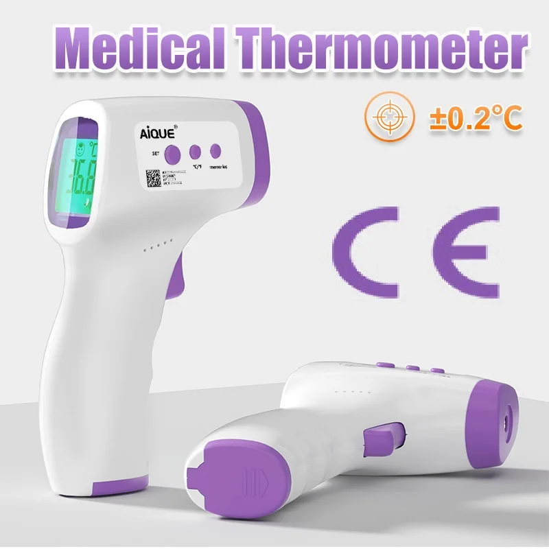 Thermometer Electronic Contactless Clinical Accuracy Non-contact Body Temperature Meter Fever For Adult Child Digital Forehead