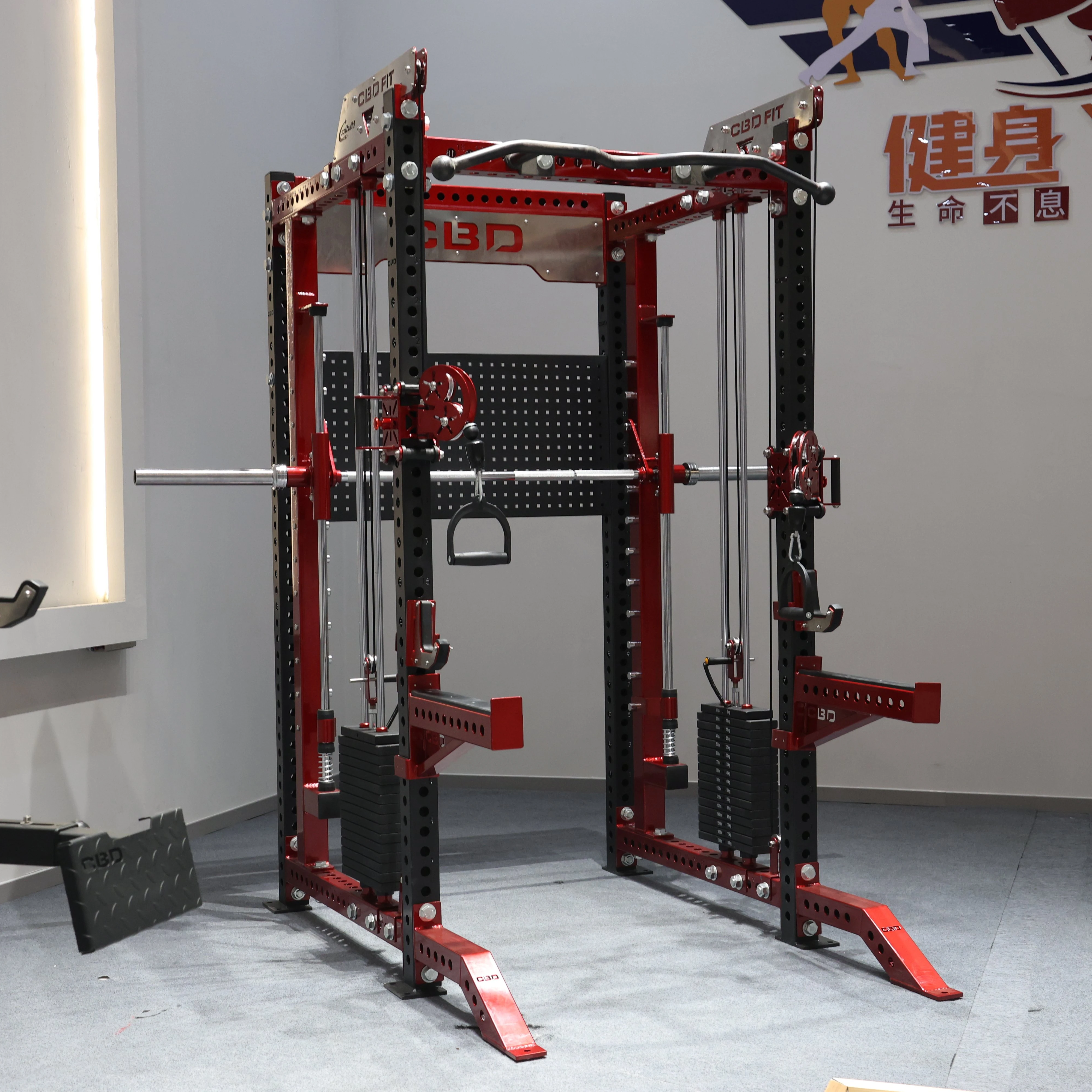 

High-Quality Cable Crossover Commercial Gym Smith Machine Half Rack Power Rack