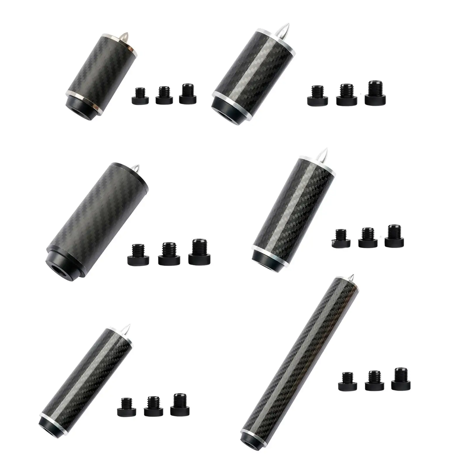 

Cue Stick Extender Cue Butt End Lengthener Billiards Pool Cue Extension