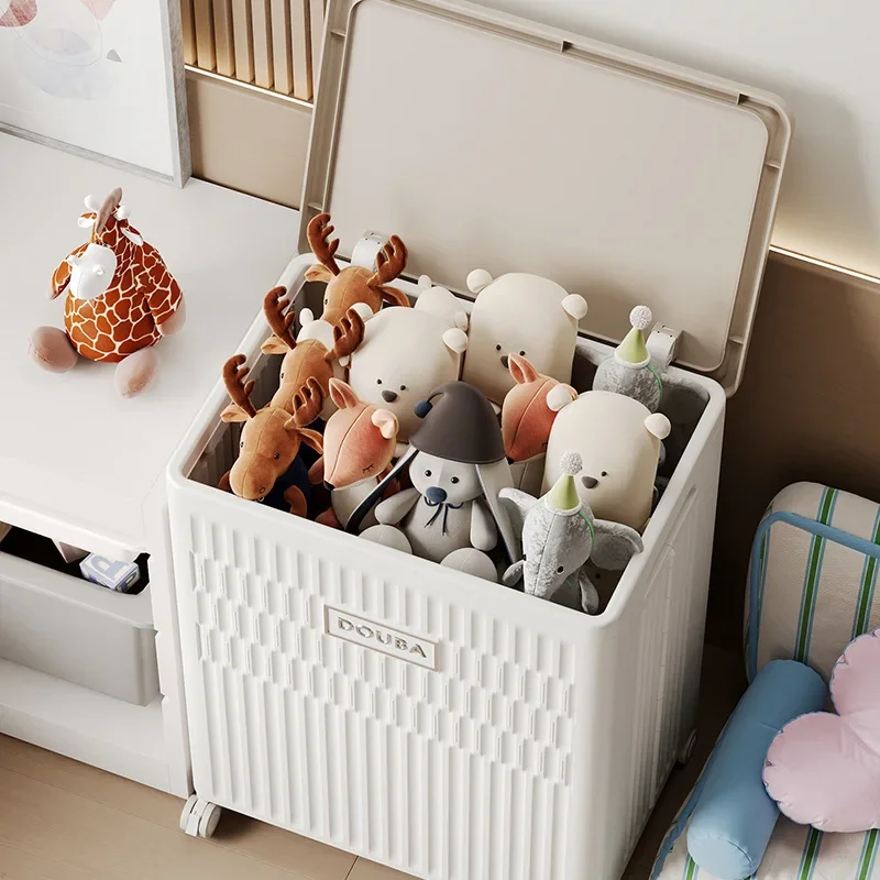 

Folding toy storage box Household multi-functional large-capacity locker Clothes quilt Organizing cabinet Dust-proof storage