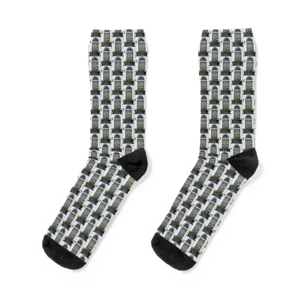 

Elegant Wooden Doors Socks funny gift hiking Climbing Socks Women's Men's